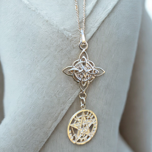 Collar Nudo De Bruja Con Tetragramaton