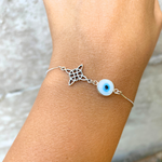 Pulsera Nudo De Bruja Con Ojo Turco
