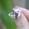 Anillo Colibrí Agua rosa