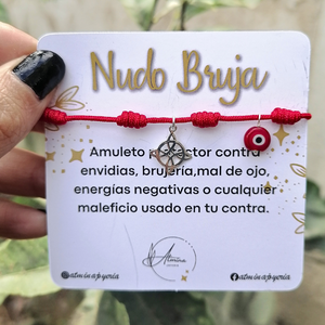 Pulsera Hilo Rojo 7 Nudos triple Protección