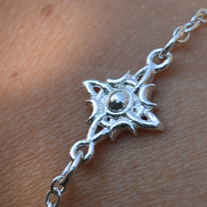 Pulsera Nudo de brujas luna