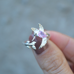 Anillo Colibrí Agua rosa