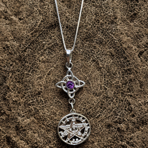 Collar Nudo de Bruja  Con Tetragrámaton